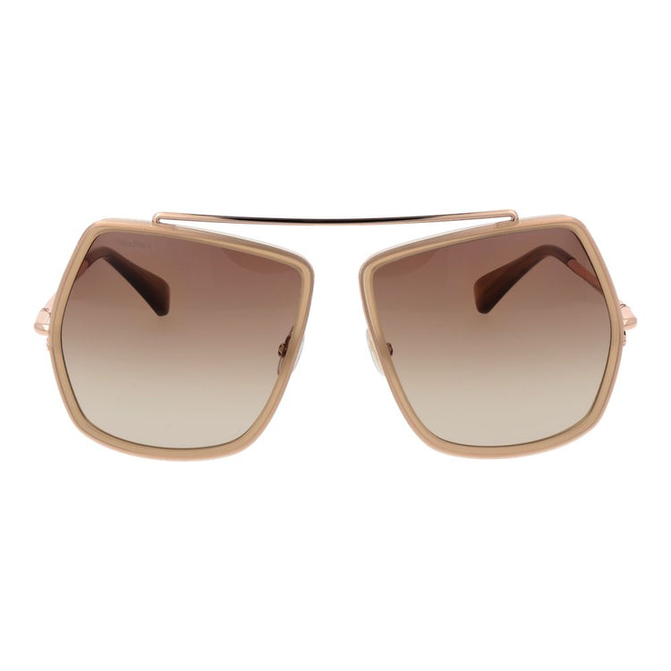 Beige Metal Sunglasses