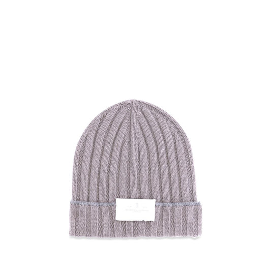 Beige Cashmere Beanie
