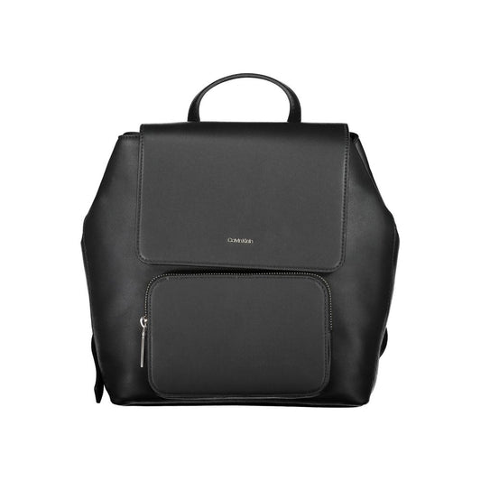 Nero Polyester Women Backpack