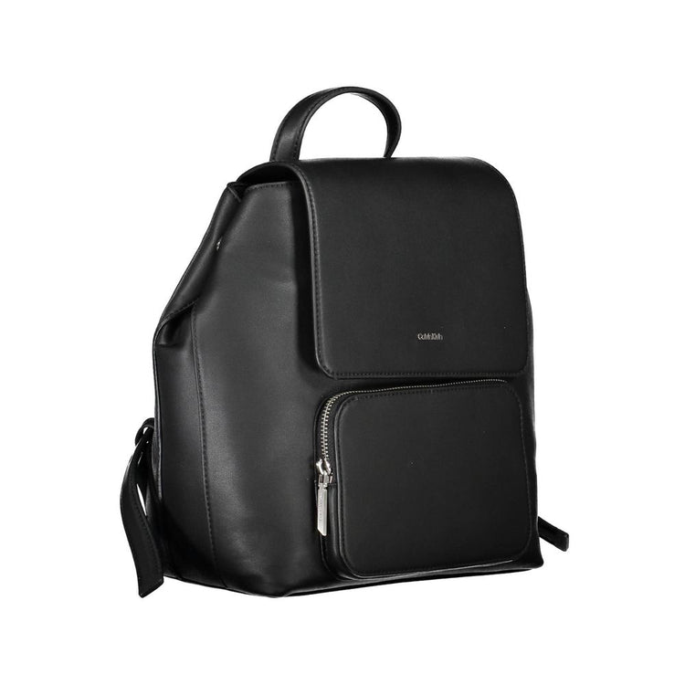 Nero Polyester Women Backpack