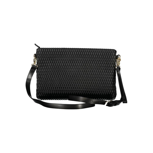 "Nero Poliuretano Women Handbag"