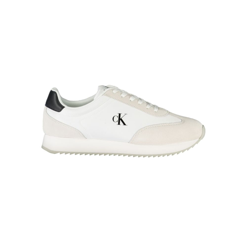 Bianco Polyurethane Men Sneaker