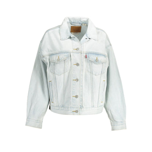 Azzurro Cotton Women Jacket