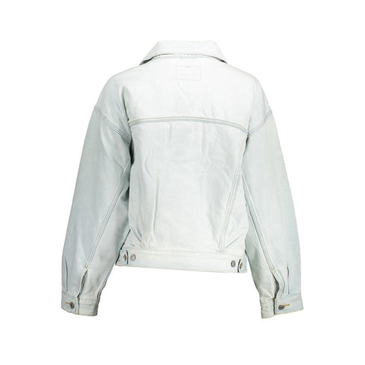 Azzurro Cotton Women Jacket