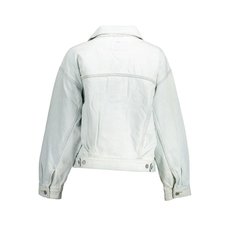 Azzurro Cotton Women Jacket