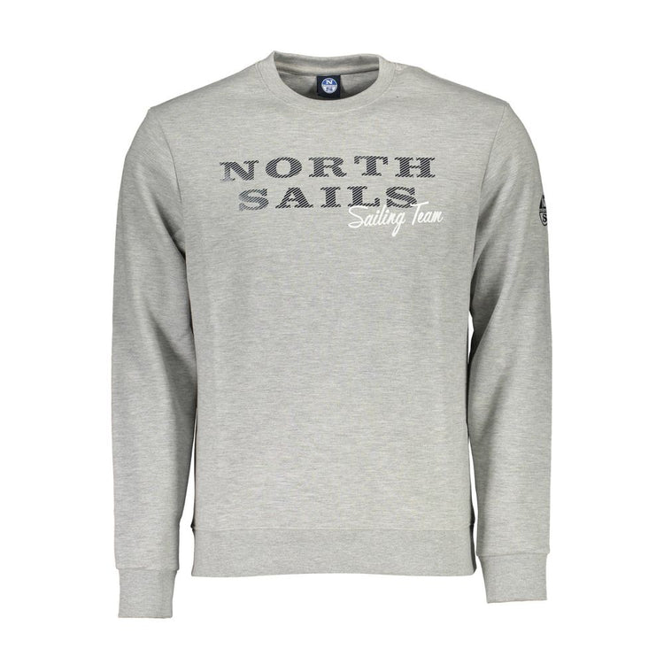 Grigio Cotton Men Sweatshirt