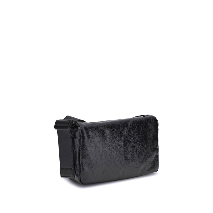 Black Calf Leather Bos Taurus Shoulder Bag