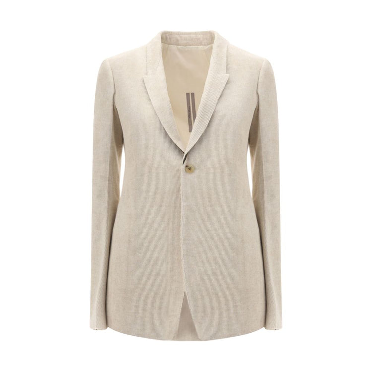 Beige Cotton Blazer