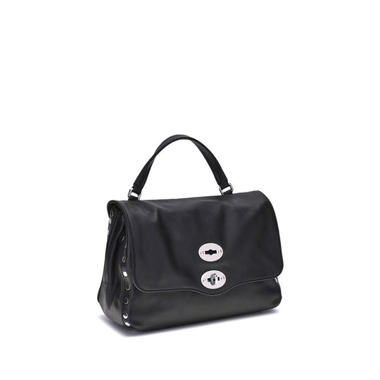 Black Calf Leather Bos Taurus Handbag
