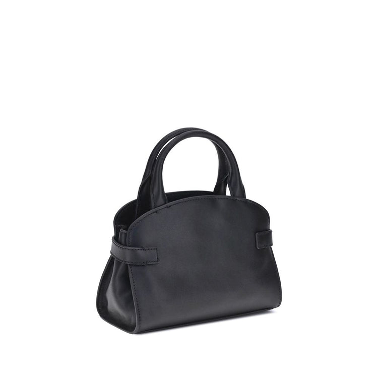 Black Calf Leather Bos Taurus Handbag
