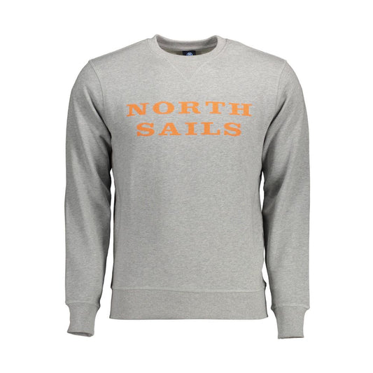 Grigio Cotton Men Sweatshirt