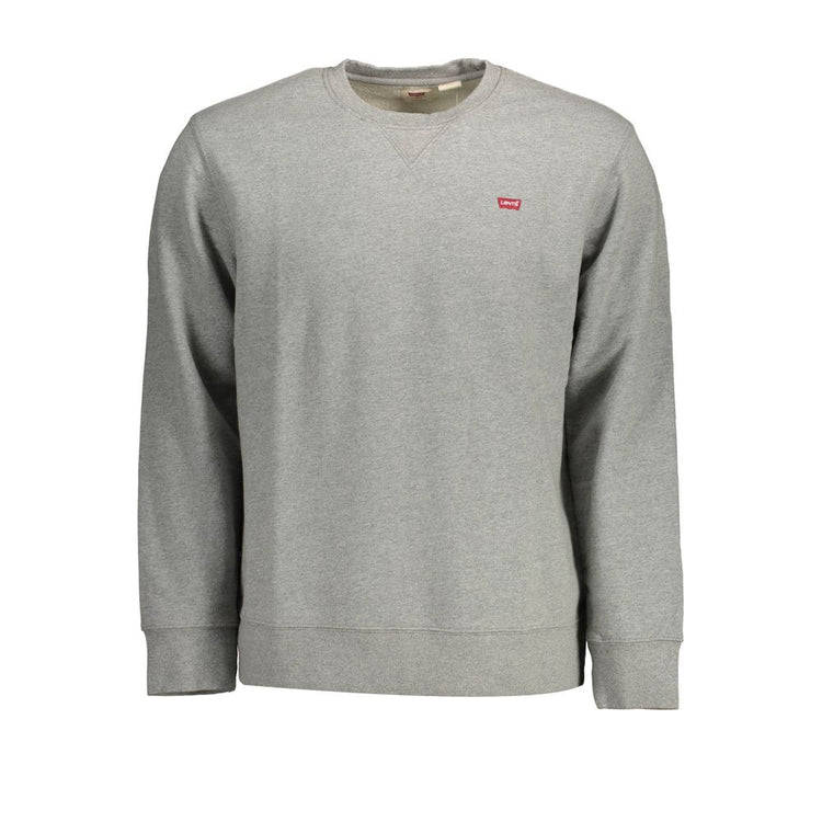 "Gray Cotton Men's Sweatshirt"
