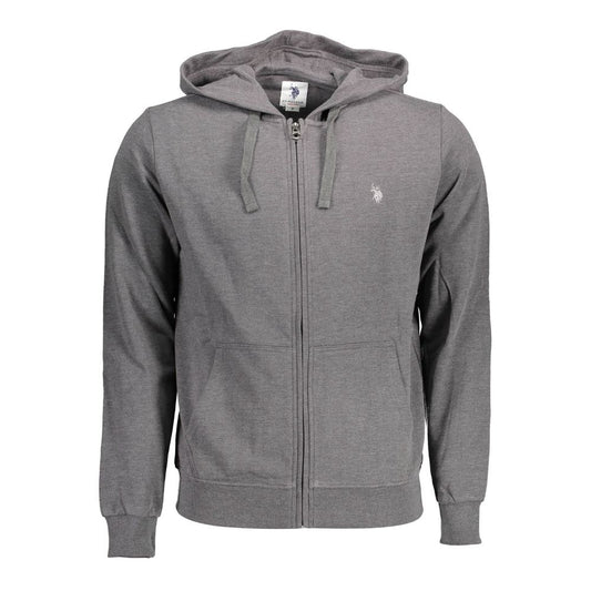 Grigio Cotton Men Sweatshirt