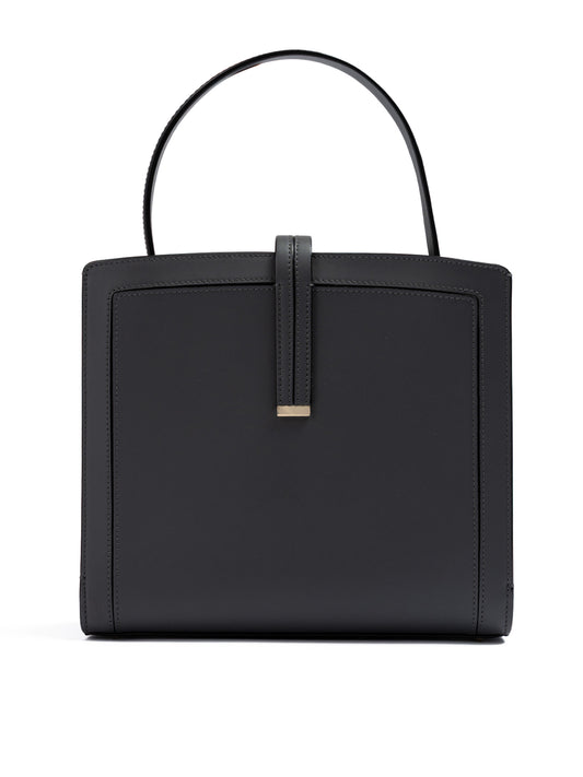 Anthracite Leather Shoulder Bag