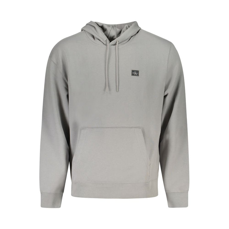 Grigio Cotton Male Sweatshirt