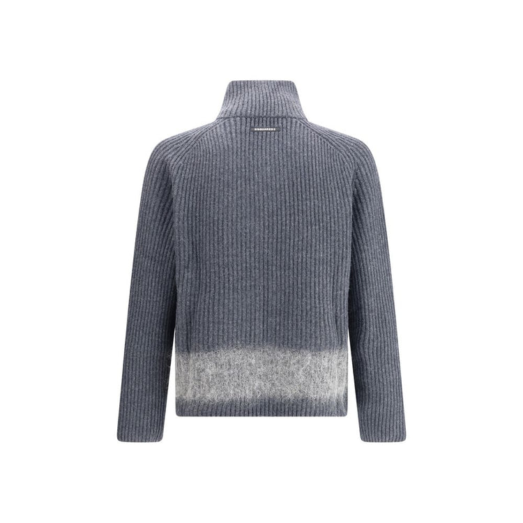 Gray Wool Cardigan