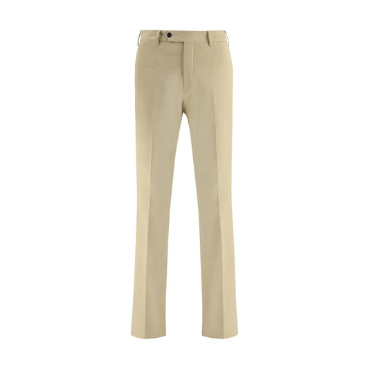 Beige Cotton Chino Pants