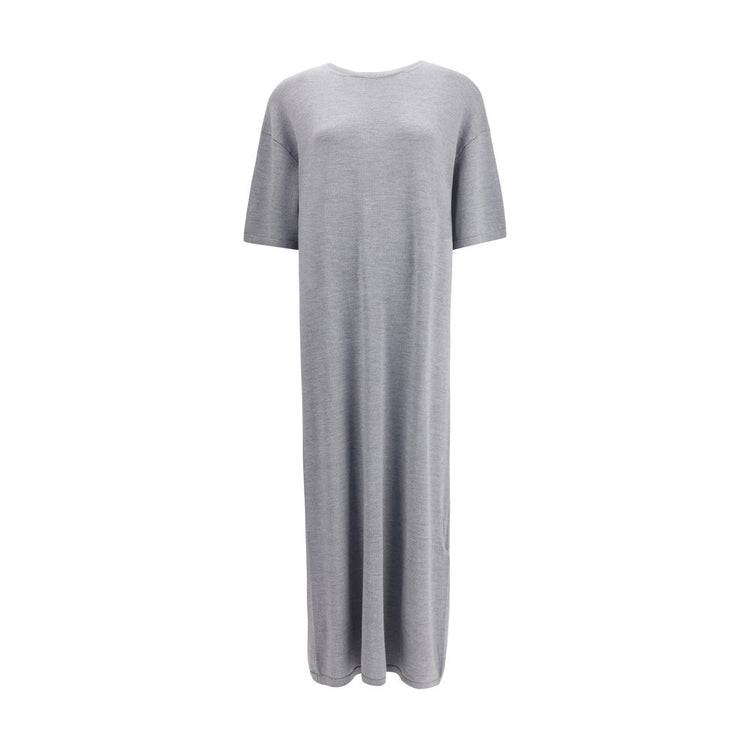Gray Wool Casual Dress