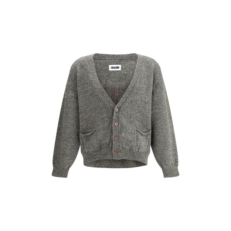 Gray Wool Cardigan
