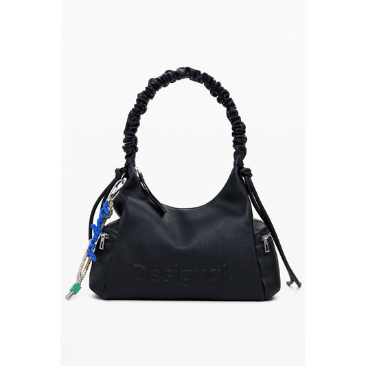 Nero Polyurethane Women Handbag