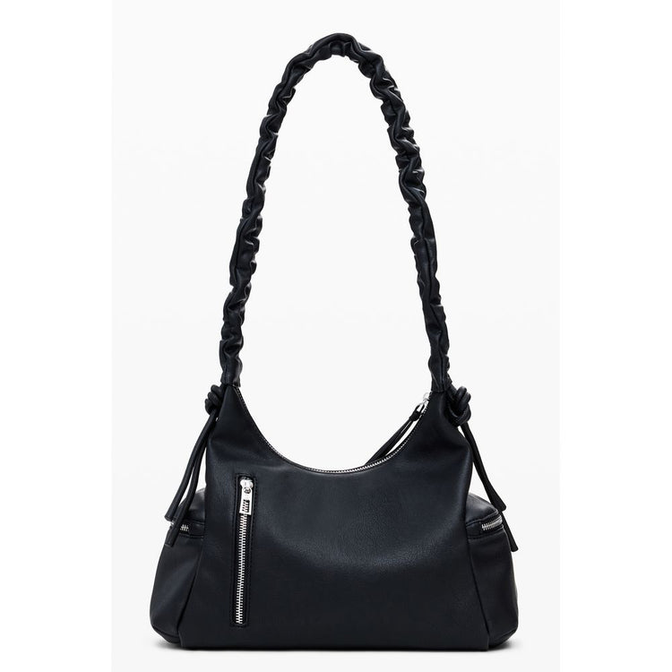 Nero Polyurethane Women Handbag