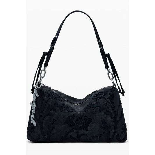 Black Polyurethane Women's Handbag