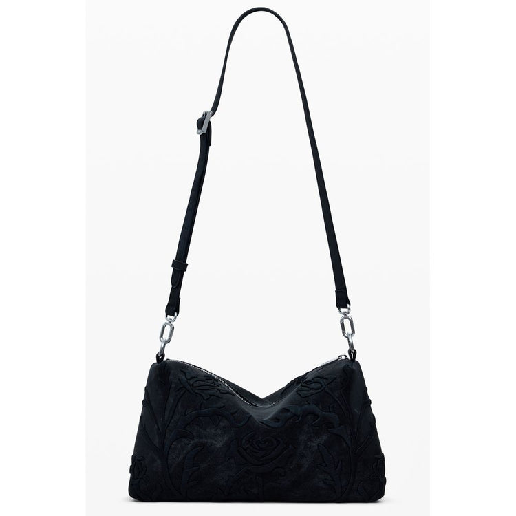 Black Polyurethane Women's Handbag