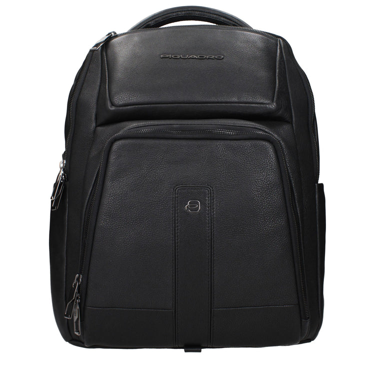 Black Leather Backpack