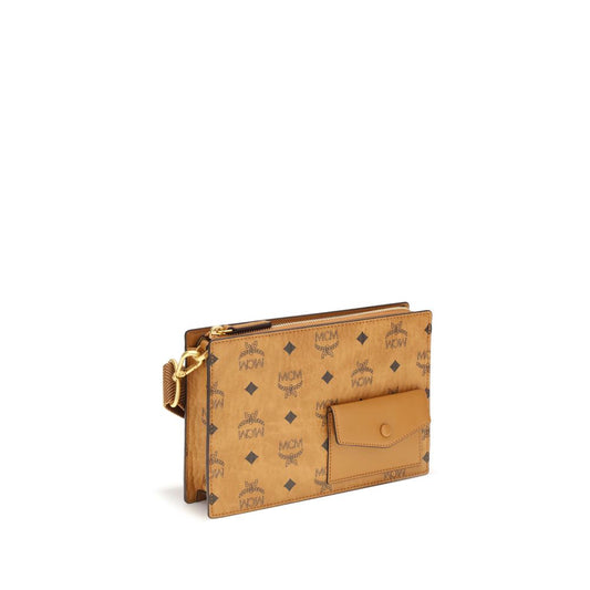 Brown Polyethylene Shoulder Bag