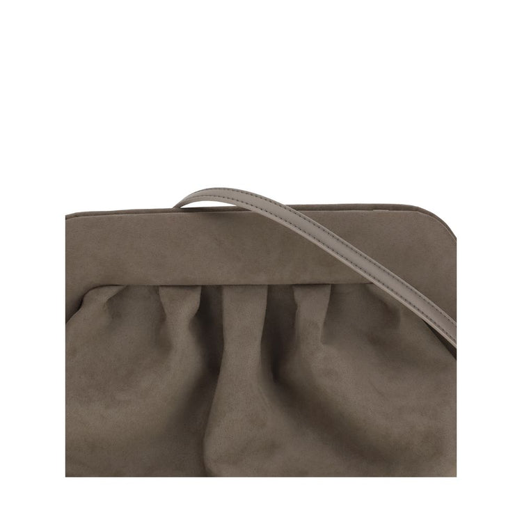 Brown Other Fibres Clutch Bag