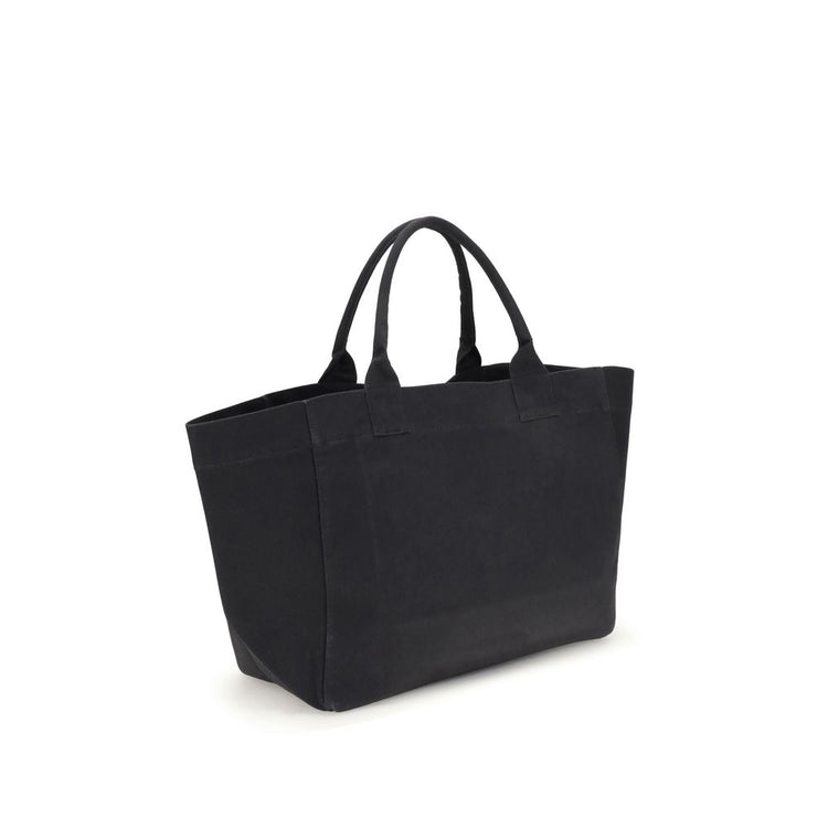Black Cotton Shoulder Bag