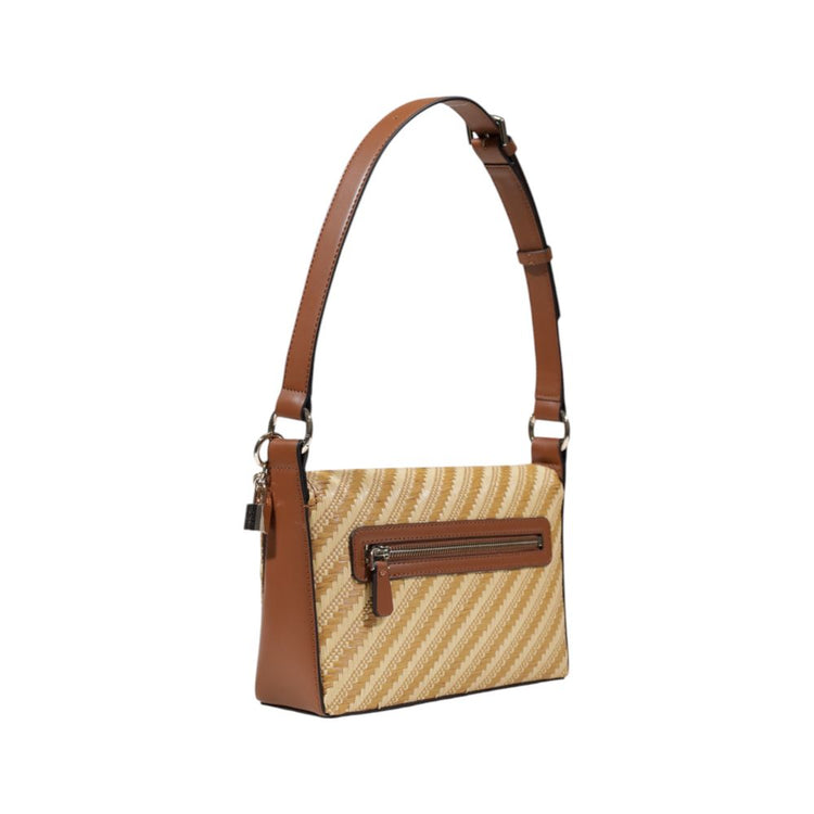 Beige Polypropylene Handbag