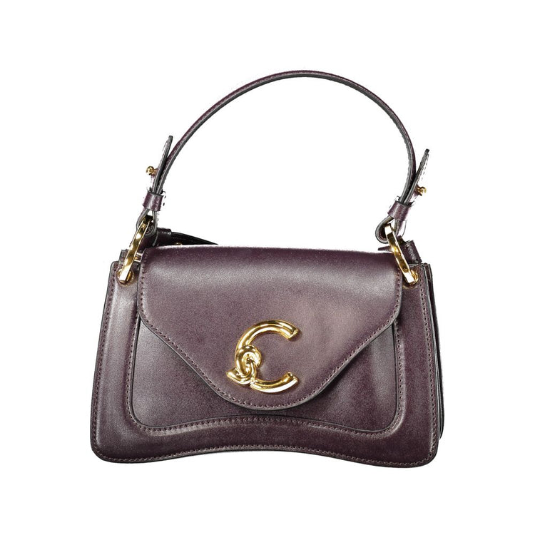 Purple Leather Women Handbag