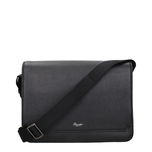 Black Leather Crossbody Bag