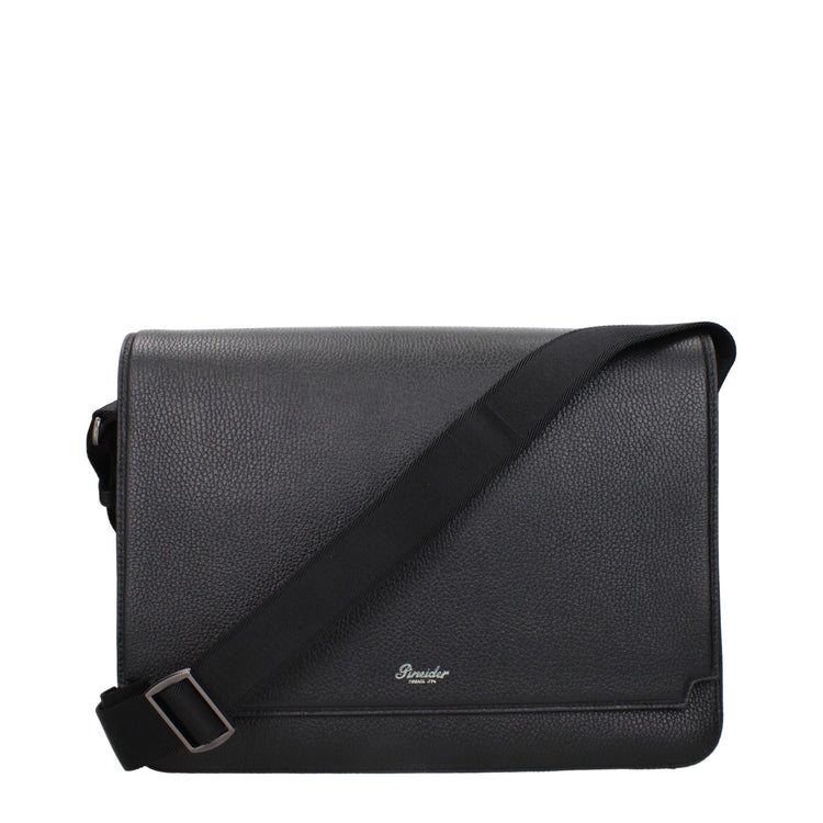 Black Leather Crossbody Bag
