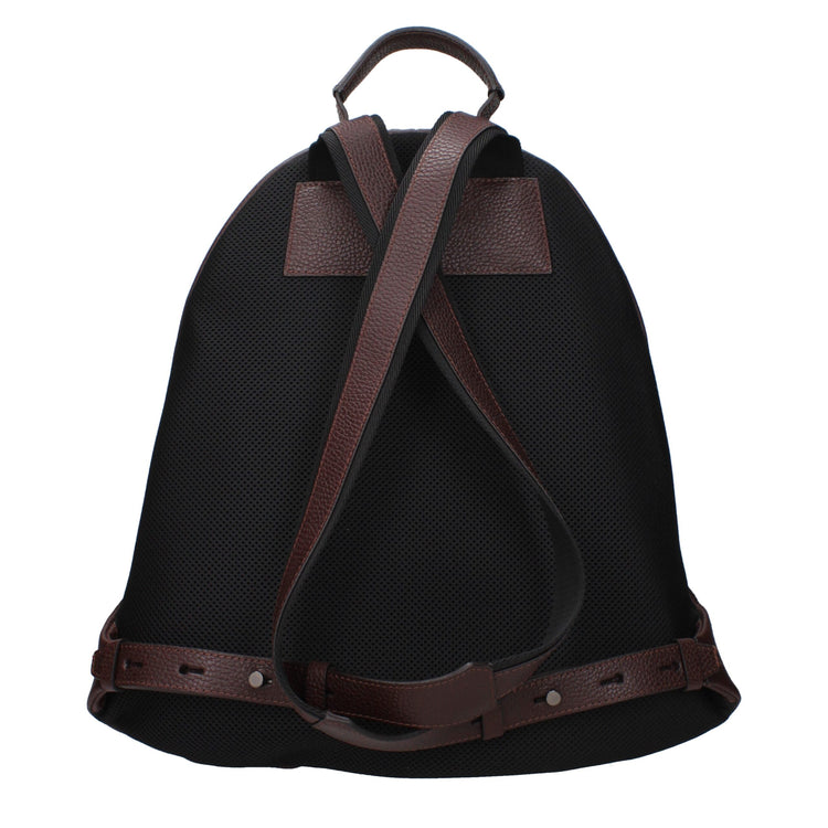 Brown Leather Backpack