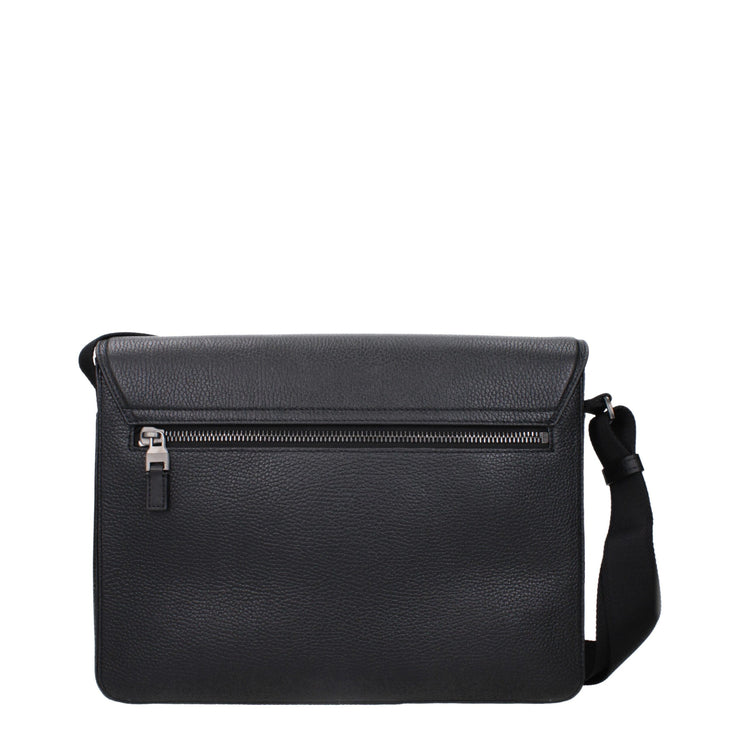 Black Leather Crossbody Bag