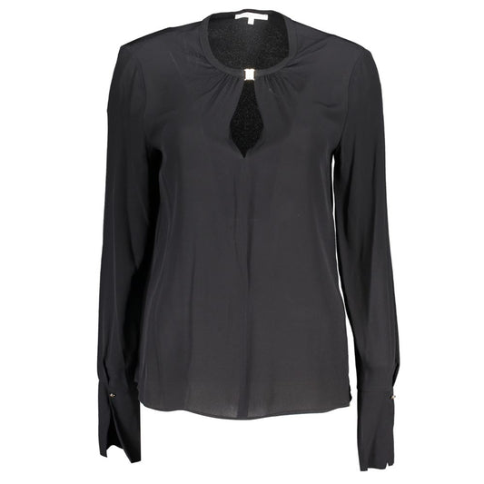 "Black Viscose Women's Blouse"