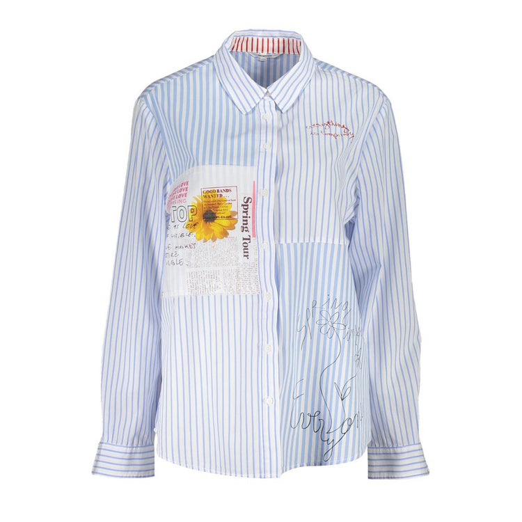 Azzurro Viscosa Woman Shirt