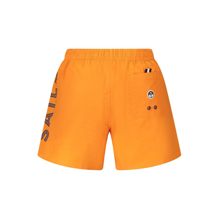Arancione Nylon Men's Swim Boxer