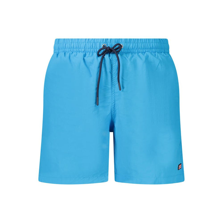 Azzurro Poliammide Mens Swim Boxer