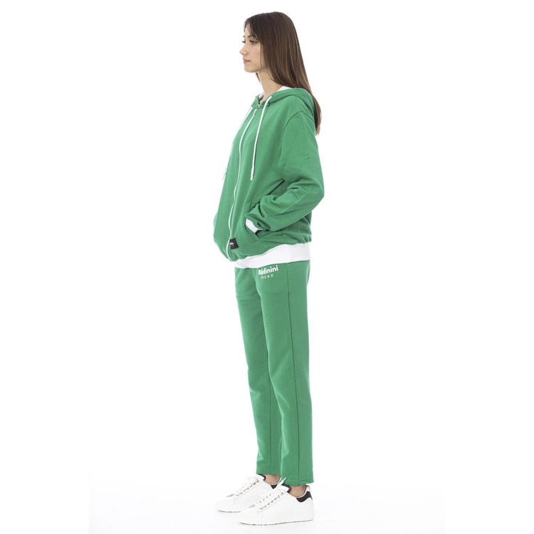 Green Cotton Women Sweater
