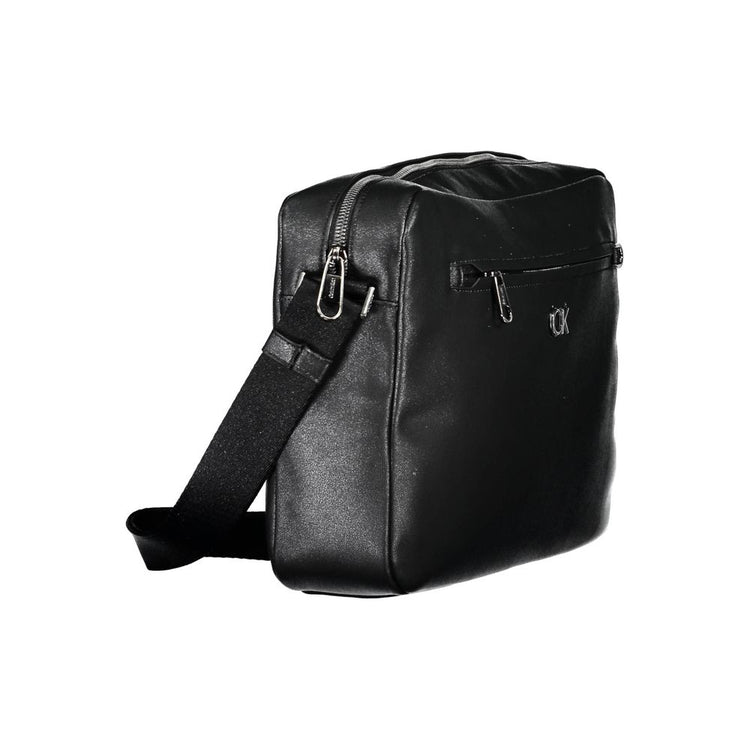 Nero Recycled Polyester Men Briefcase