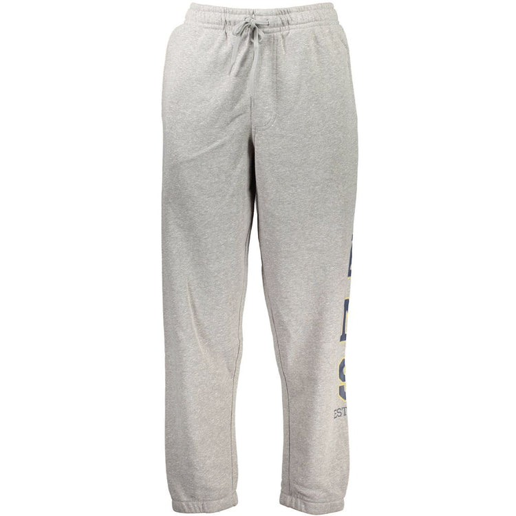 Grigio Cotton Men Sports Trouser