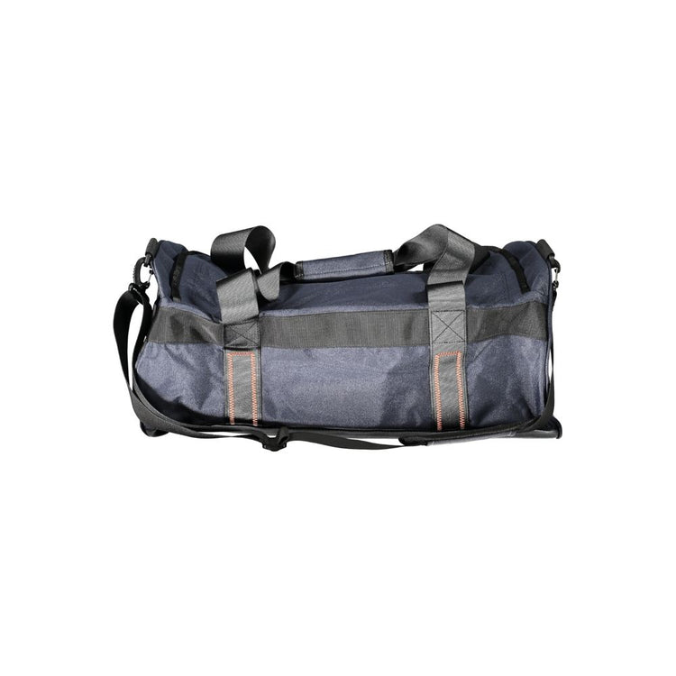 Blu Polyester Men Duffle Bag