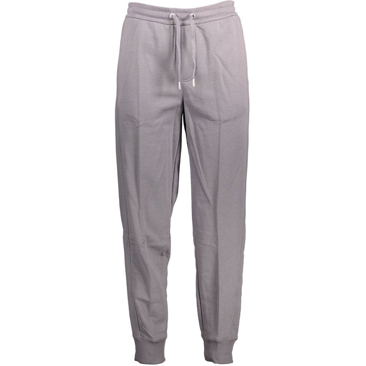 Grigio Cotton Men Sport Trouser