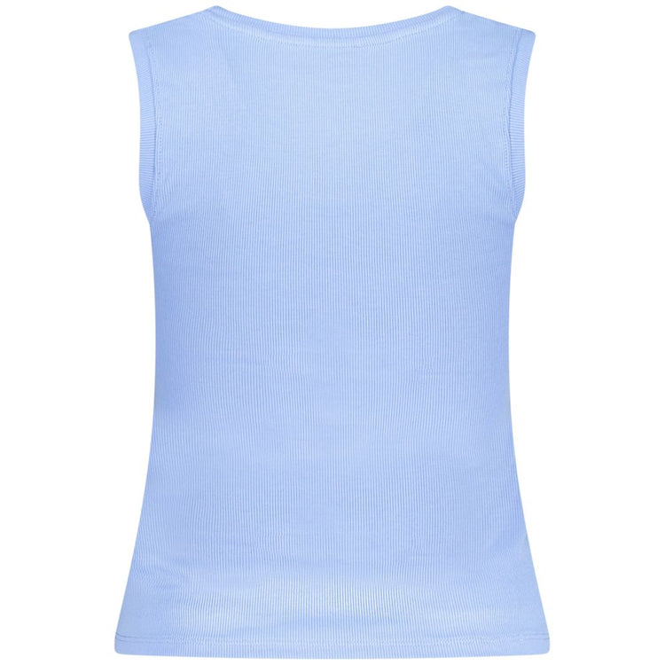 Azzurro Cotton Women Canotta