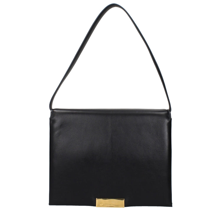 Black Leather Shoulder Bag