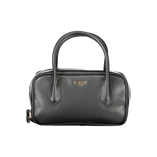 Black Polyethylene Women Handbag