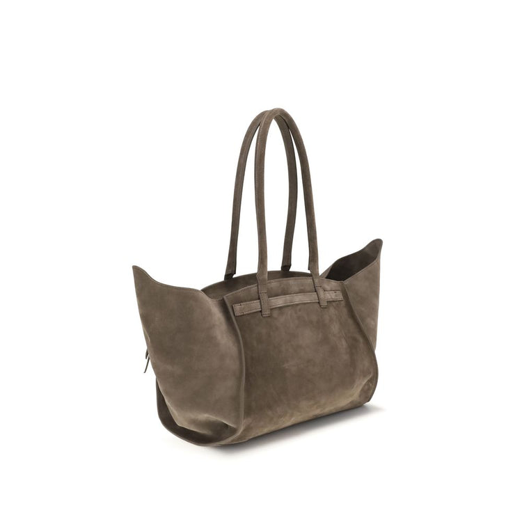 Beige Calf Leather Bos Taurus Shoulder Bag